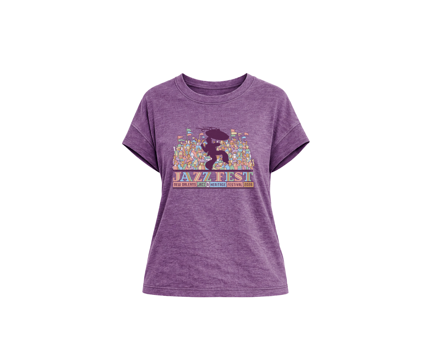 "We Want More!" Ladies Purple T-Shirt