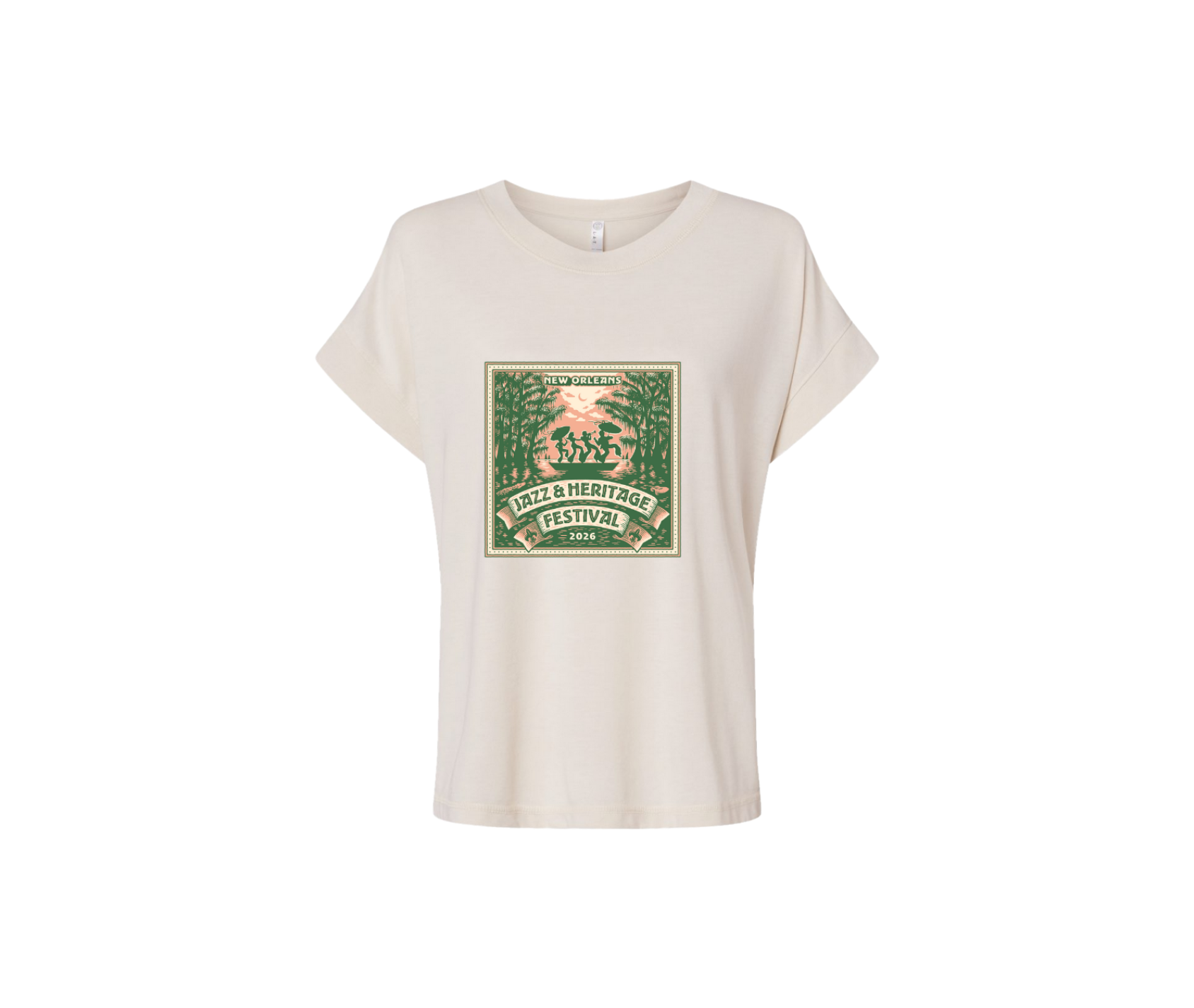 Festin on the Bayou Ladies White T-Shirt