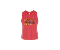 Jam Session Ladies Red Crop Tank