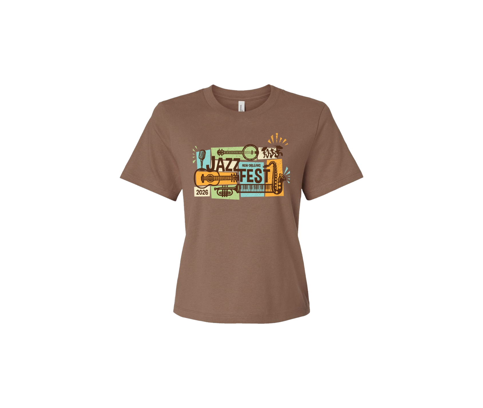 Jam Session Brown Ladies T-Shirt