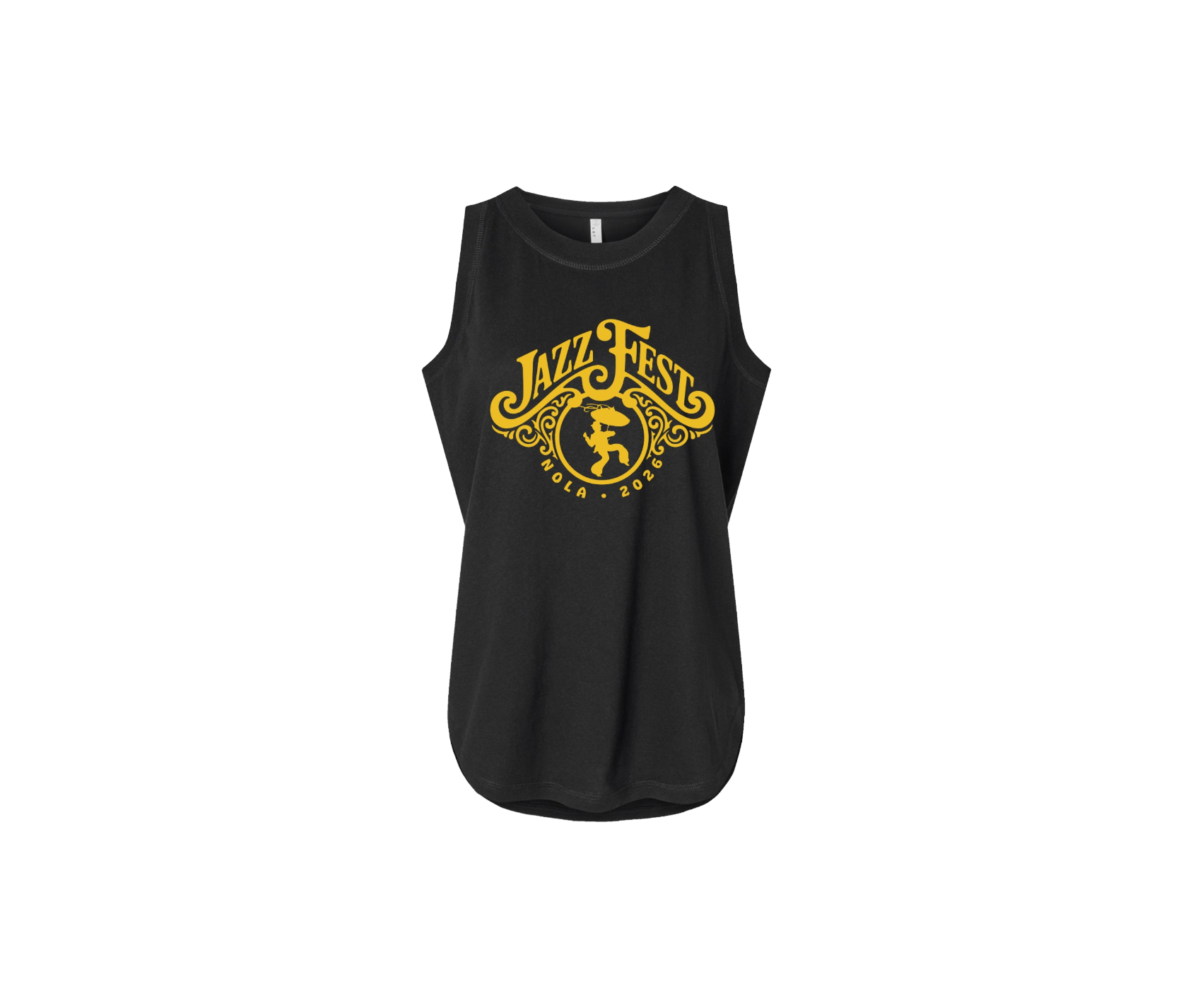 Antique Ironwork Ladies Black Tank