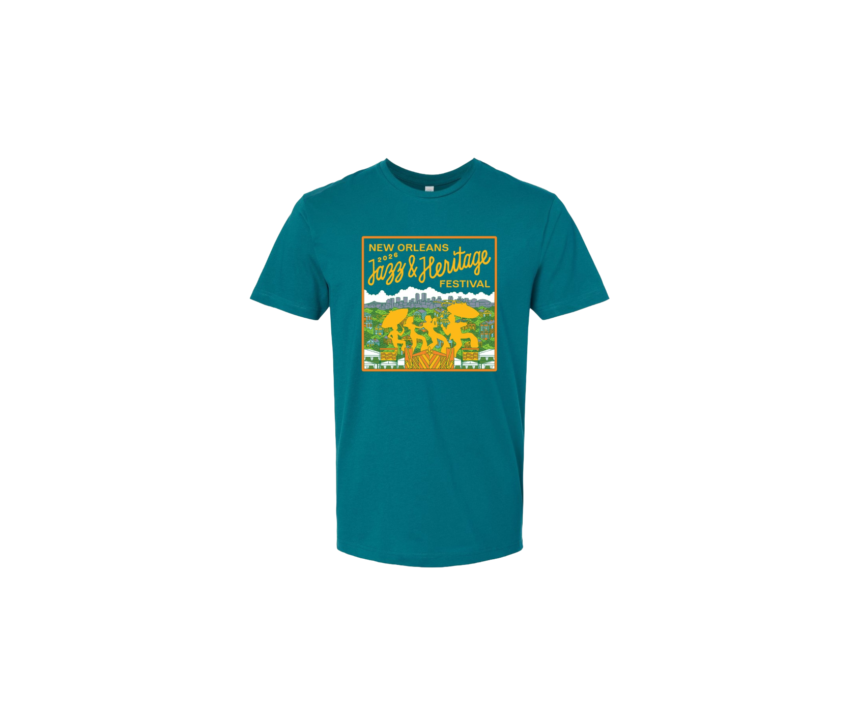 Festival Panorama Teal T-Shirt