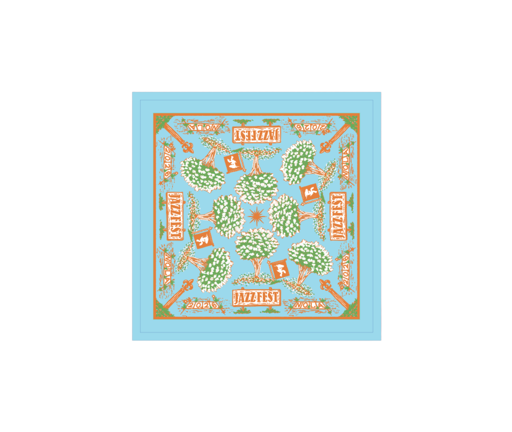 Jazz Fest Toile Bandana