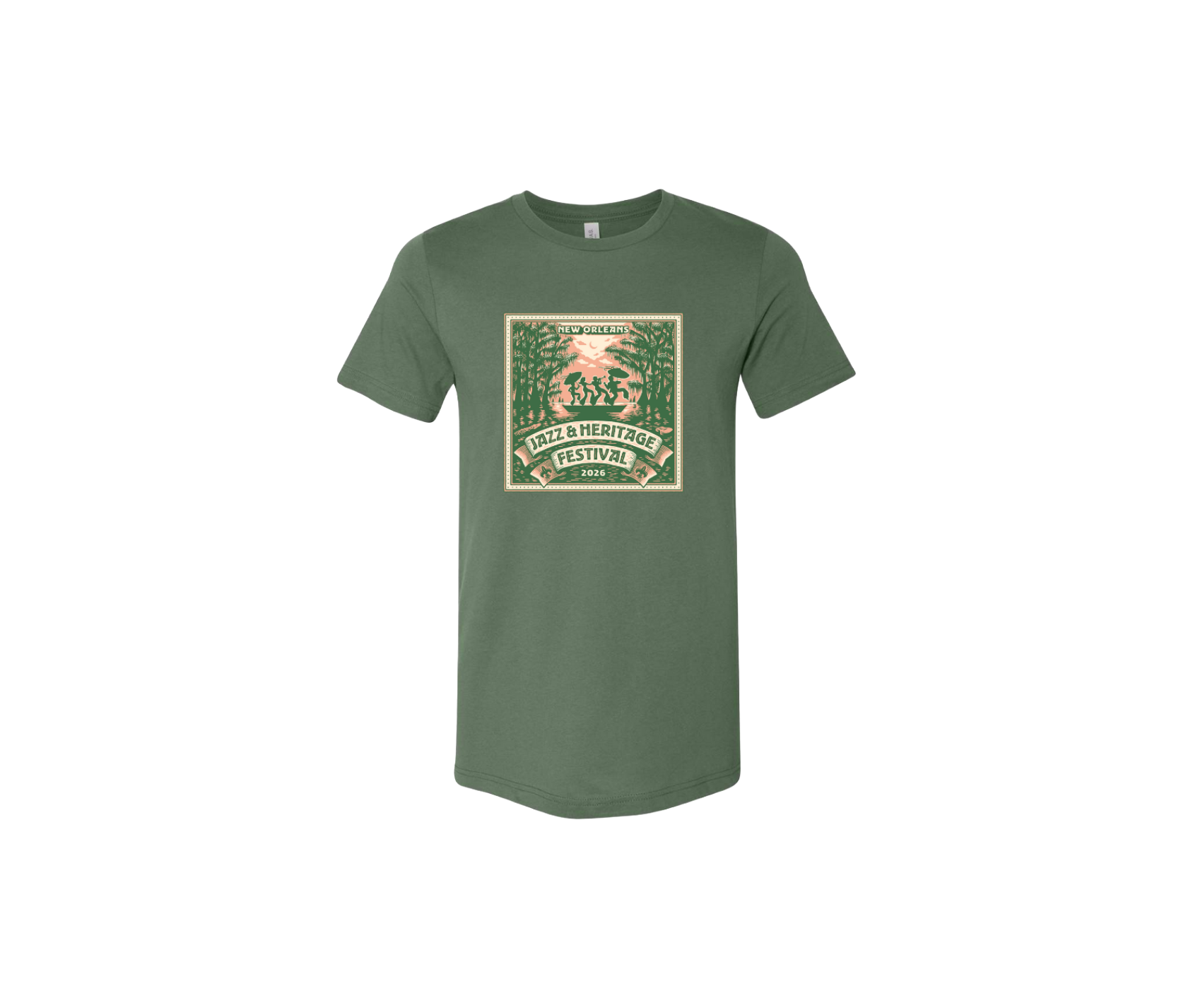 Festin' on the Bayou Green T-Shirt